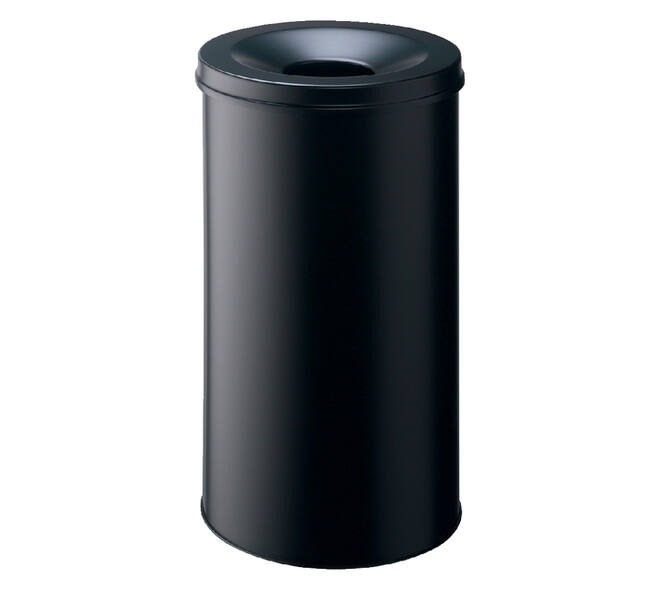 Papierbak met vlamdover Durable 3307-01 rond 60liter zwart