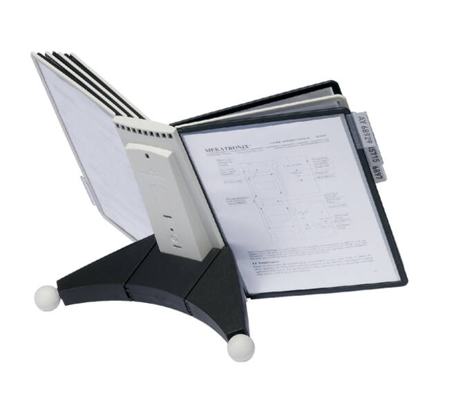 Bureaustandaard Durable 5632 Sherpa met 10-tassen zwart/grijs