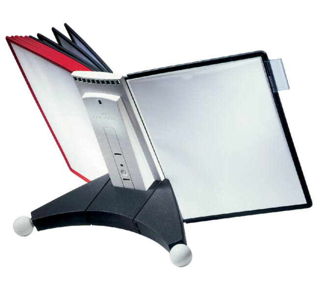 Bureaustandaard Durable 5632 Sherpa met 10-tassen rood/zwart