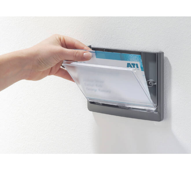 Deurbordje Durable Click sign 149x52,5mm grafiet
