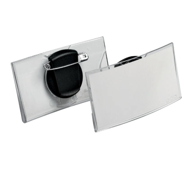 Badge Durable 8124 convex met combiklem 40x75mm