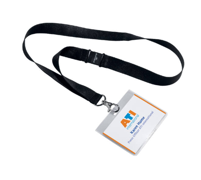 Veiligheidspasmapje Durable 8600 gesloten 60x90mm + band