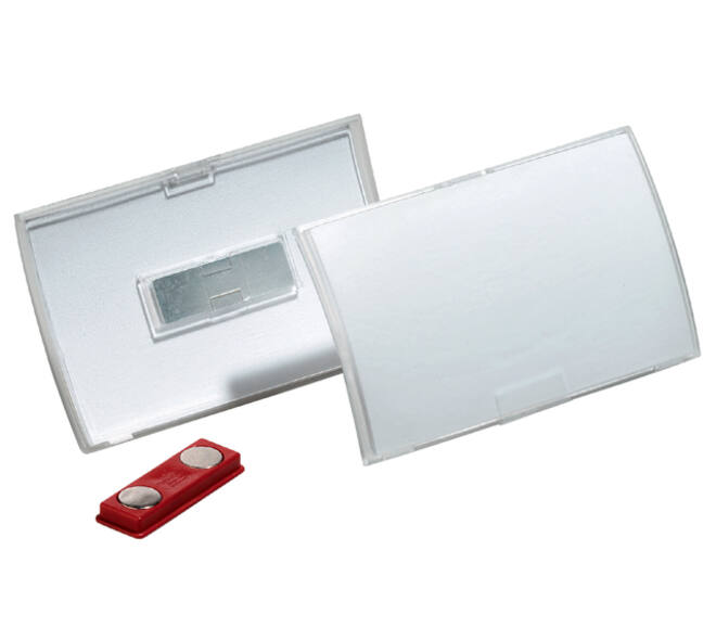 Badge Durable 8212 Click Fold met magneet 40x75mm