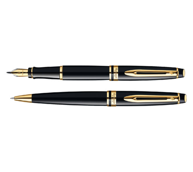 Balpen Waterman Expert black lacquer GT medium