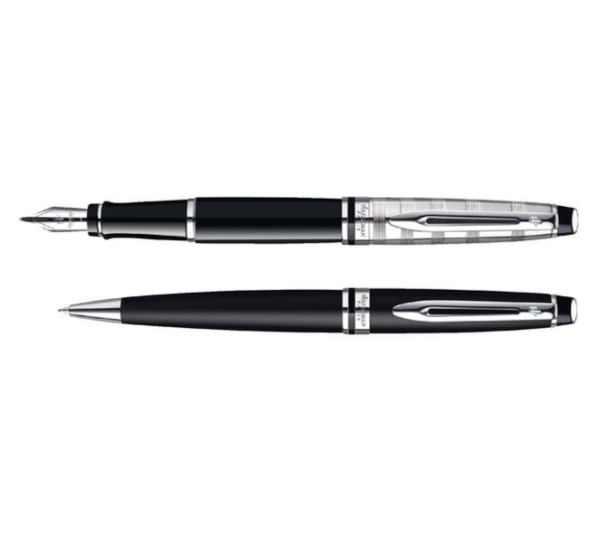 Balpen Waterman Expert black lacquer CT medium