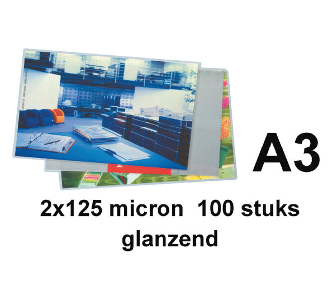 Lamineerhoes Quantore A3 2x125micron 100 stuks