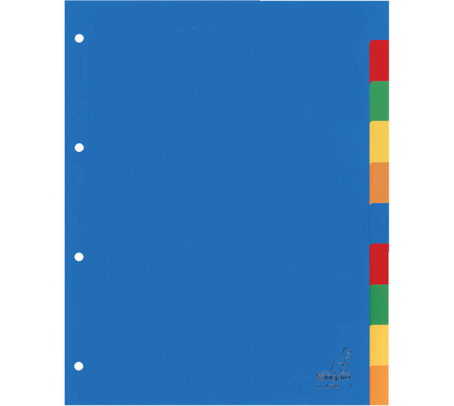 Tabbladen Kangaro 4-gaats A410 10-delig assorti PP
