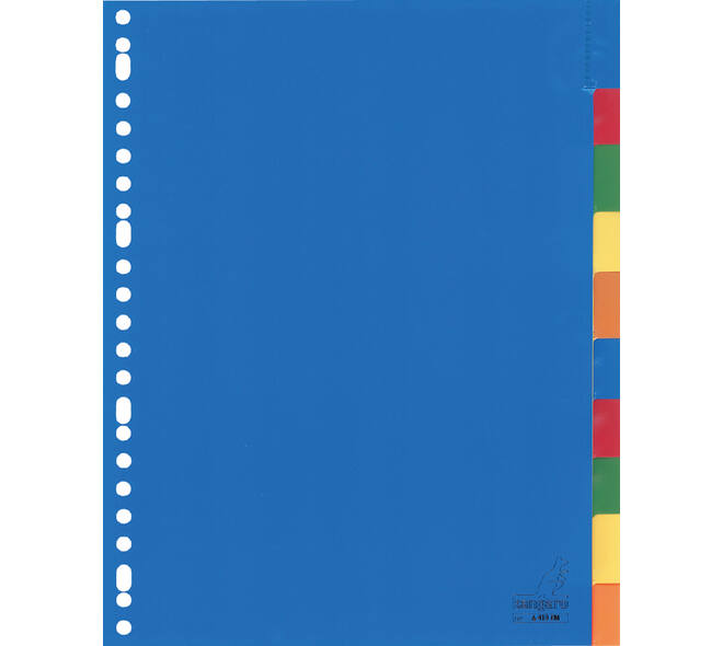Tabbladen Kangaro 23-gaats A410FM 10-delig + venster assorti PP