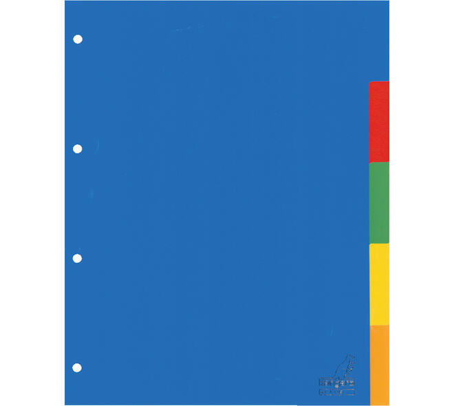 Tabbladen Kangaro 4-gaats A405 5-delig assorti PP