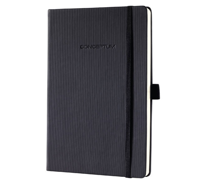 Notitieboek Sigel Conceptum Pure A6 194blz 80gr lijn zwart