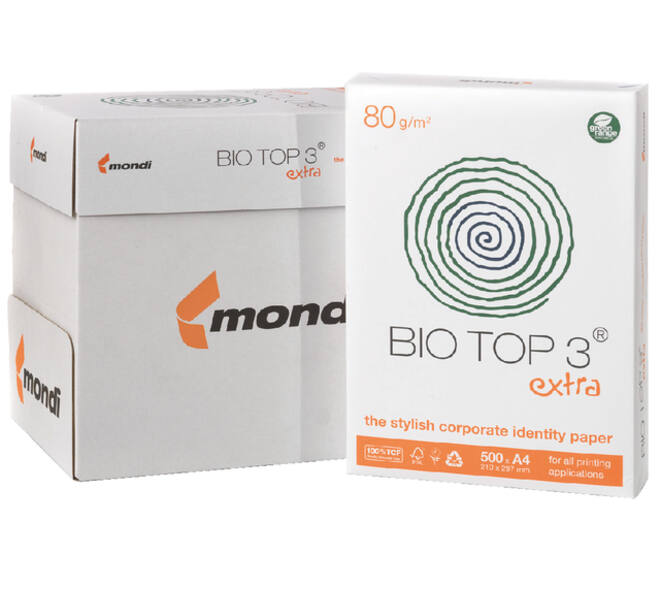 Kopieerpapier BioTop 3 A4 80gr naturel 500 vel
