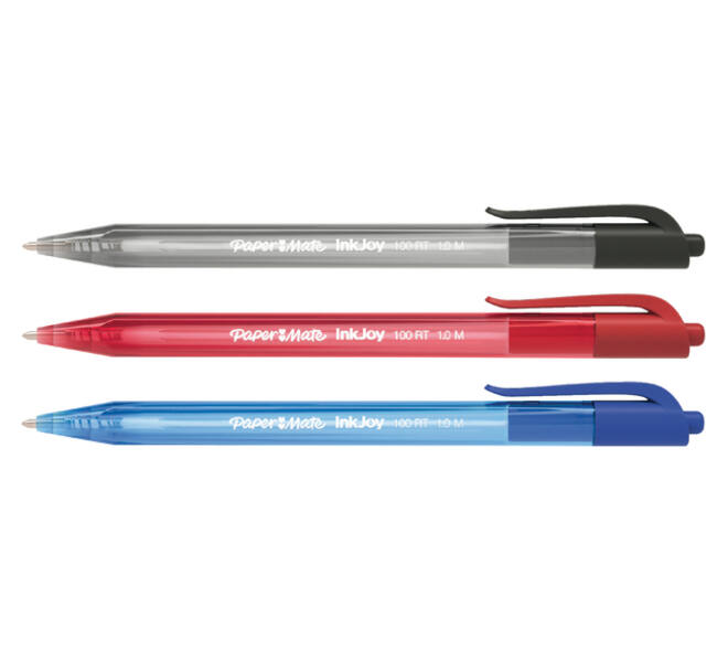 Balpen Paper Mate Inkjoy 100RT medium rood