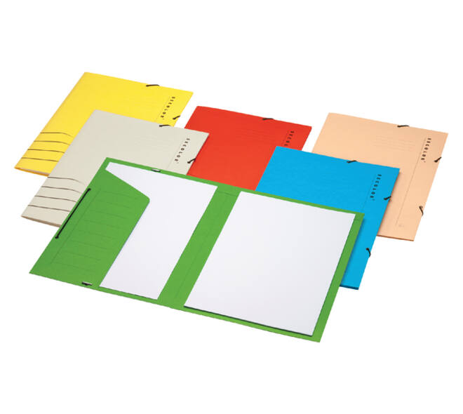 Elastomap Secolor Folio 100% gerecycled karton 250 gr Blauw