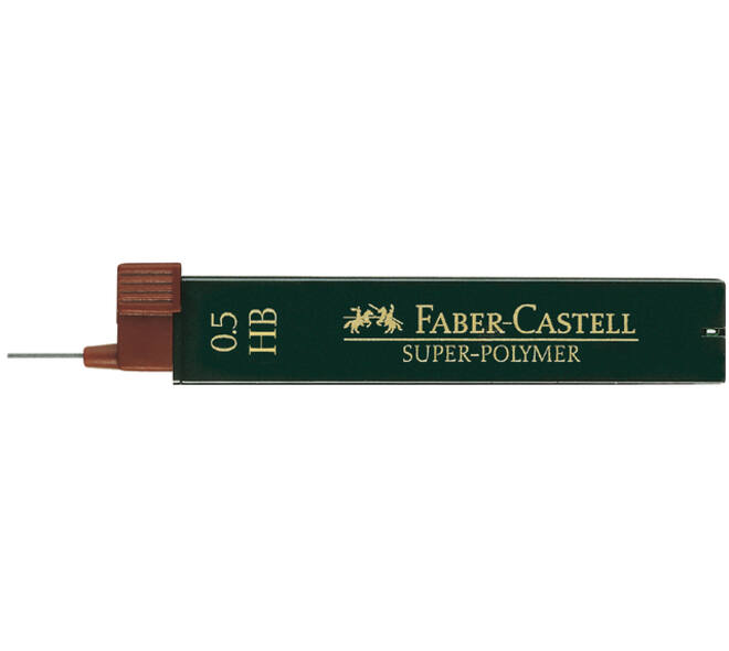 Potloodstift Faber-Castell HB 0.5mm super-polymer koker à 12 stuks