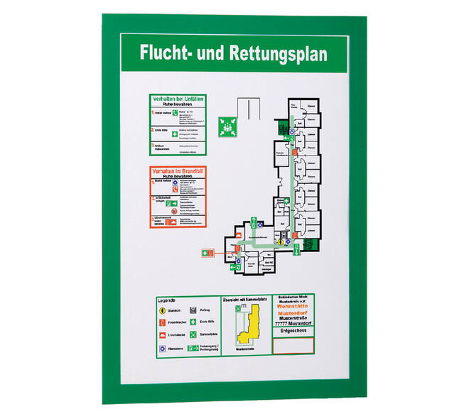 Duraframe Durable 487205 A4 groen 2 stuks