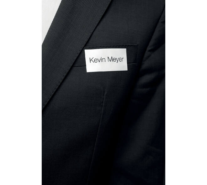 Naambadge etiket Durable 8334 40x75mm zelfklevend wit 240 stuks