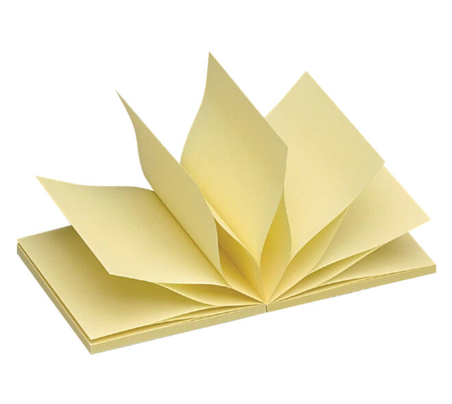 Memoblok Quantore Z-Note 76x76mm geel