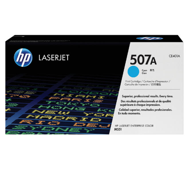 Tonercartridge HP CE401A 507A blauw