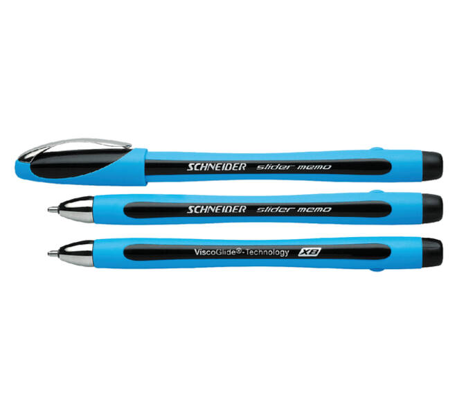 Balpen Schneider Slider Memo extra breed zwart