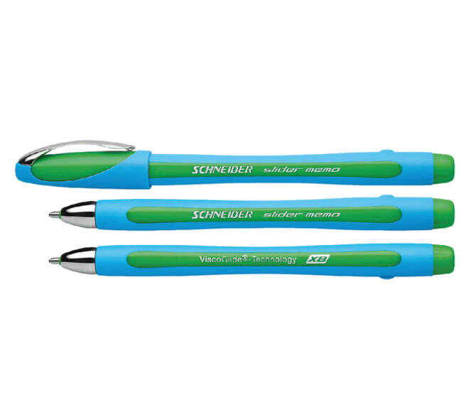 Balpen Schneider Slider Memo extra breed groen