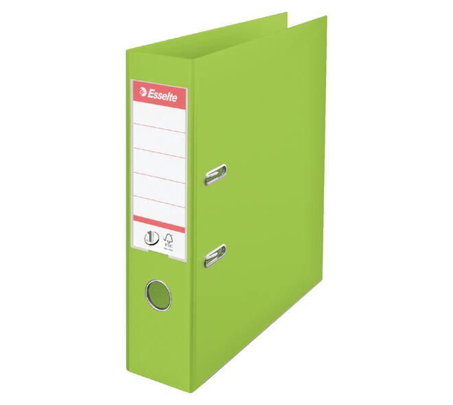 Ordner Esselte No.1 Power VIVIDA 75mm 30% gerecycled PP folie groen