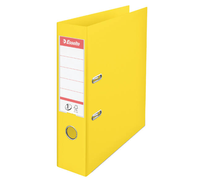 Ordner Esselte No.1 Power VIVIDA 75mm 30% gerecycled PP folie geel