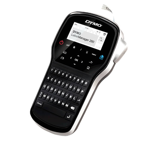 Labelprinter Dymo LabelManager 280 draagbaar qwerty 12mm zwart