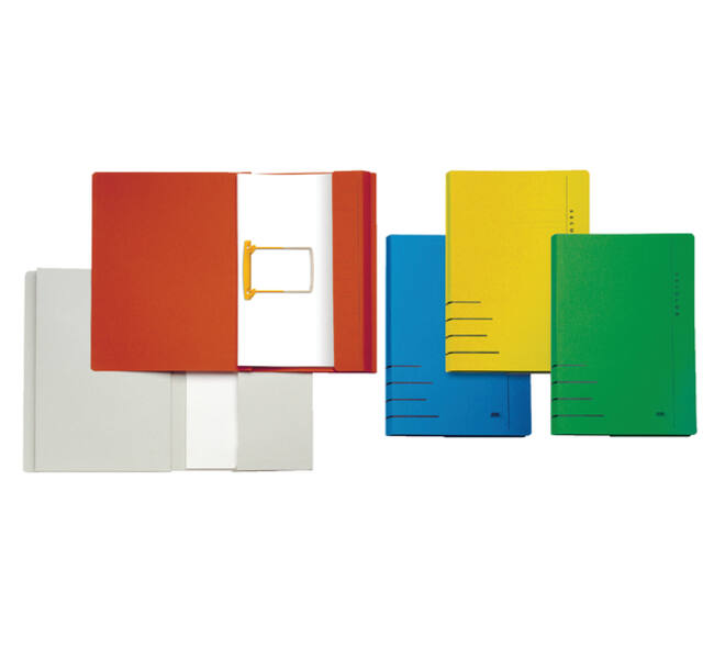 Combimap Secolor folio 1 klep recycled 250gr rood