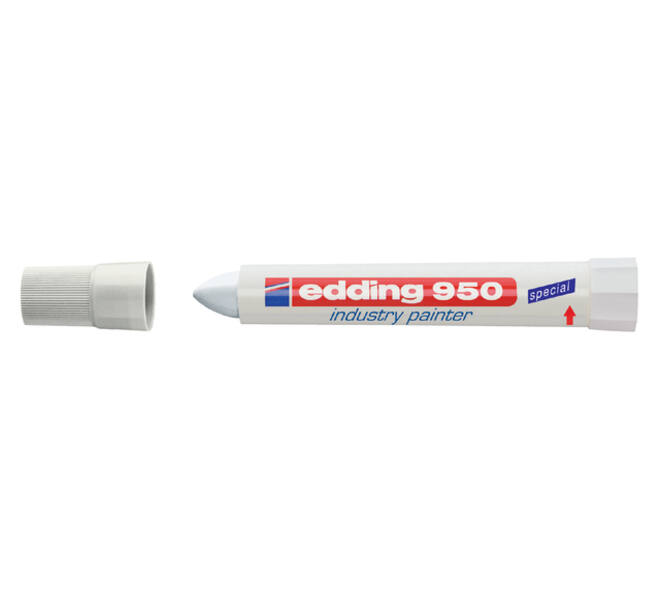 Viltstift edding 950 pastamarker industry rond 10mm wit