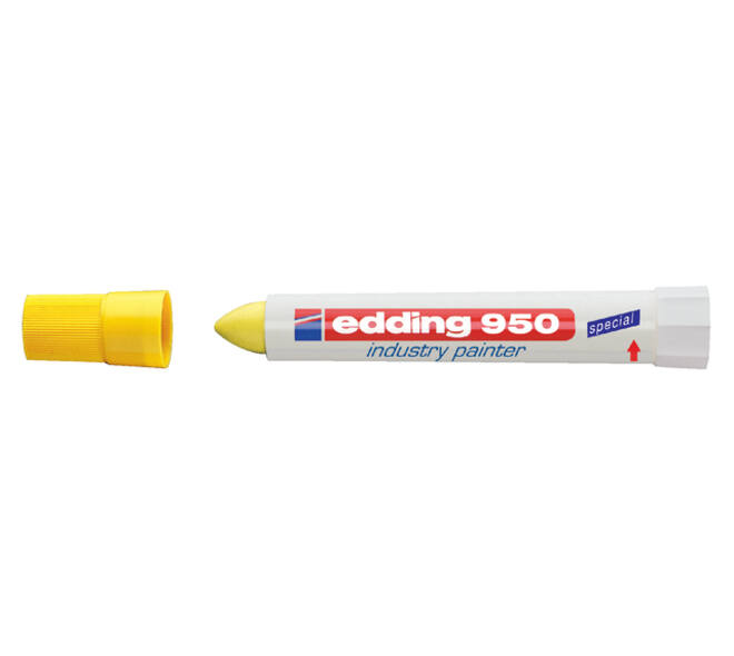 Viltstift edding 950 pastamarker industry rond 10mm geel