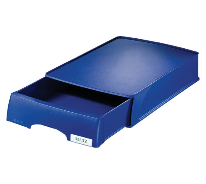 Brievenbak Leitz Plus met lade A4 maxi blauw