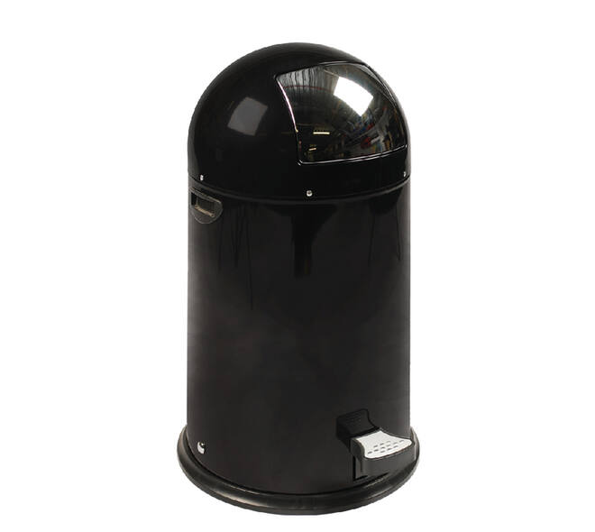 Afvalbak EKO Kickcan 33 liter mat zwart