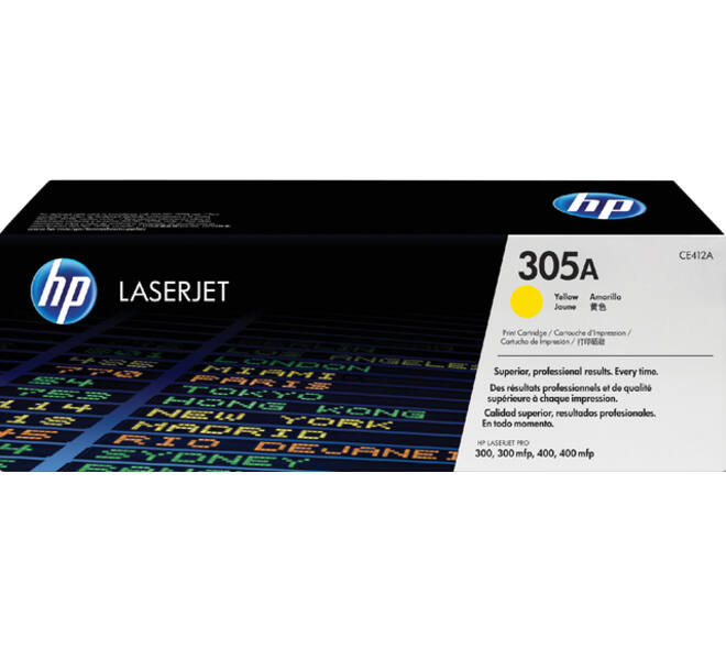 Tonercartridge HP CE412A 305A geel