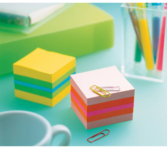 Memoblok Post-it 2051 51x51mm kubus lemon