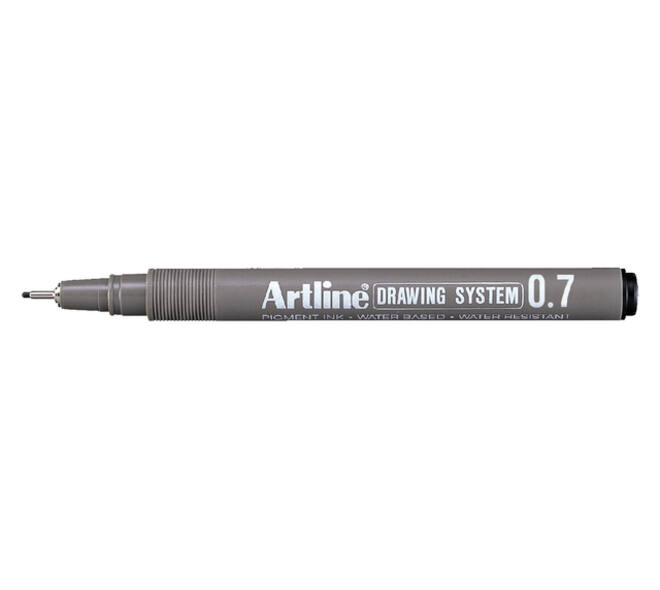 Fineliner Artline technisch 0.7mm zwart