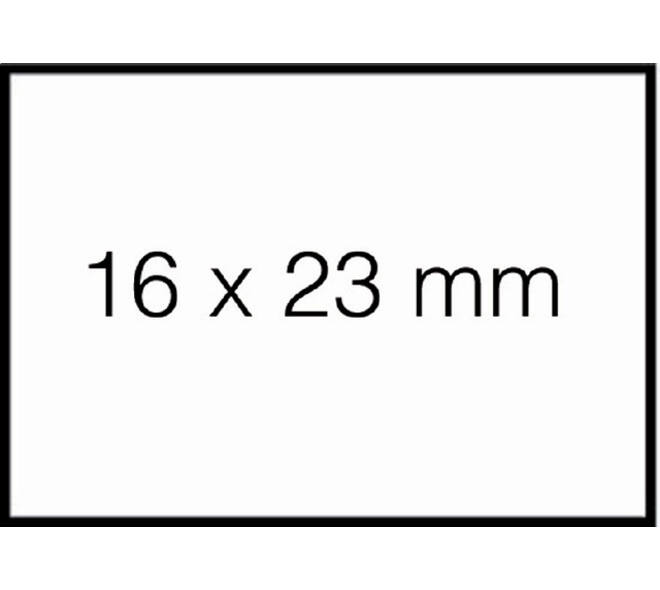 Prijsetiket 16x23mm Sato Duo 20 afneembaar wit