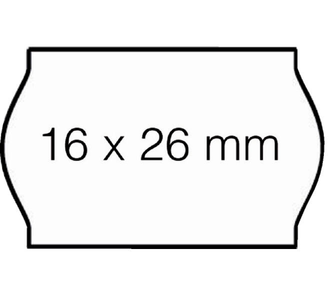 Prijsetiket 16x26mm Open-Data S14/Sato Judo afneembaar wit