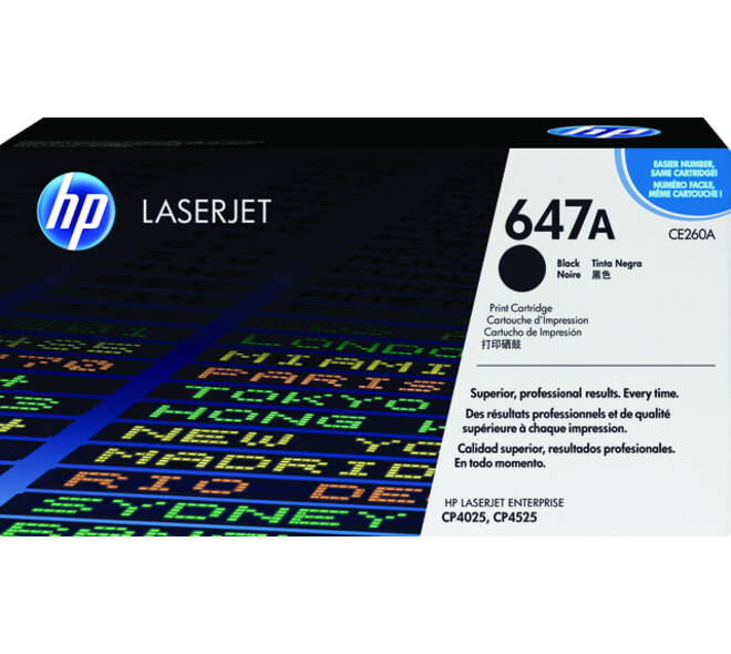 Tonercartridge HP CE260A 647A zwart
