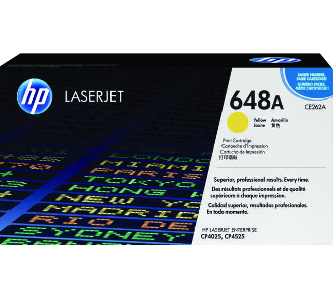 Tonercartridge HP CE262A 648A geel