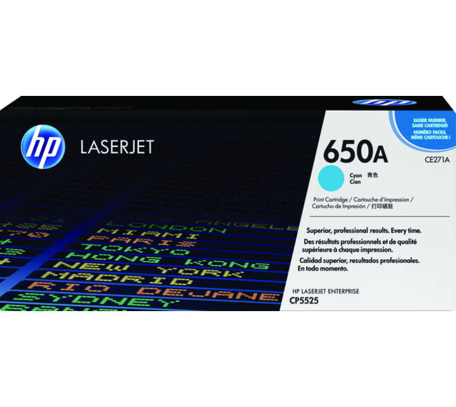 Tonercartridge HP CE271A 650A blauw