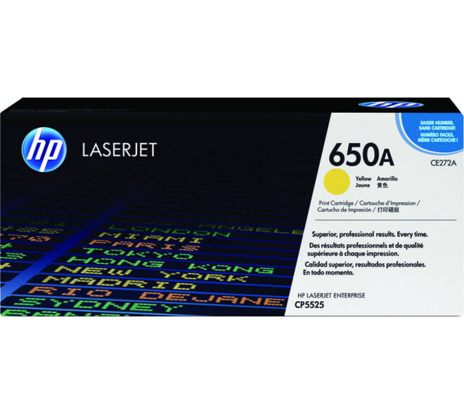 Tonercartridge HP CE272A 650A geel