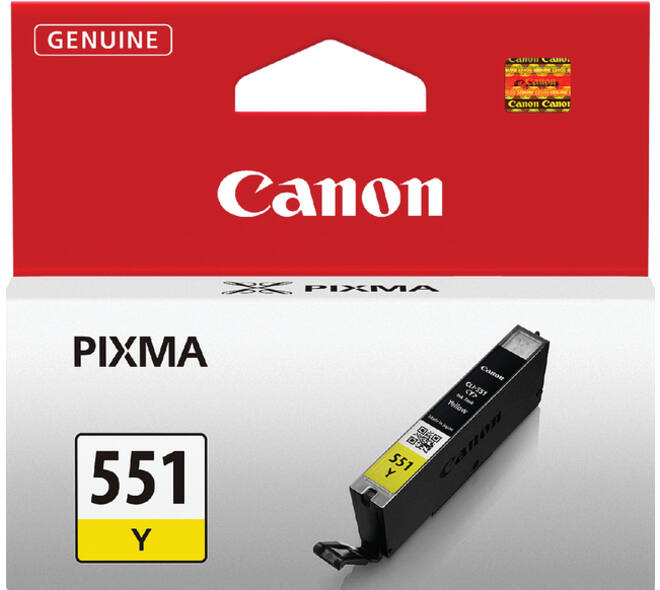 Inktcartridge Canon CLI-551 geel