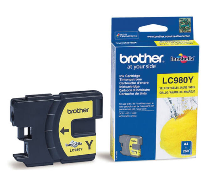 Inktcartridge Brother LC-980Y geel