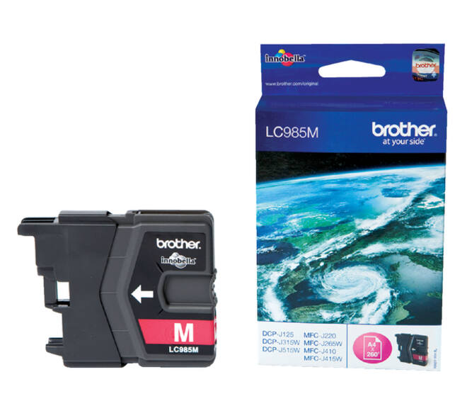 Inktcartridge Brother LC-985M rood