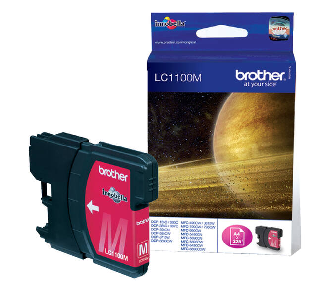 Inktcartridge Brother LC-1100M rood