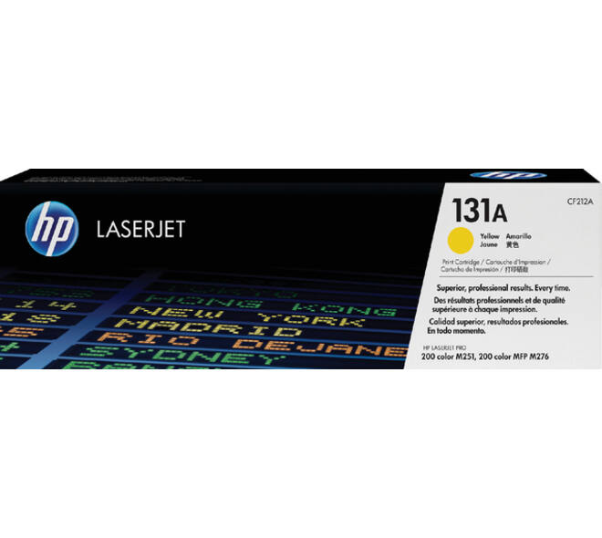 Tonercartridge HP CF212A 131A geel