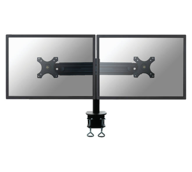 Monitorarm Neomounts D700D 2x19-30" met klem zwart