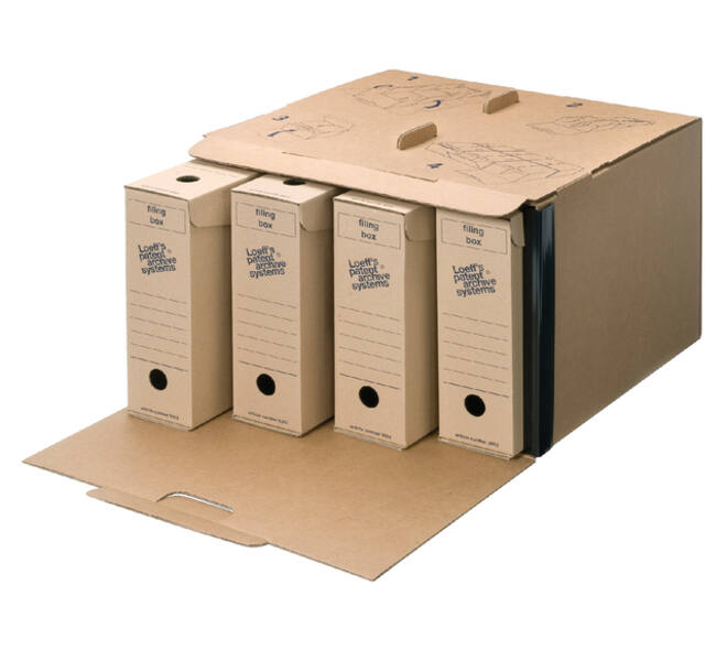 Archiefdoos Loeff Filing Box 3003 folio 345x250x80mm karton