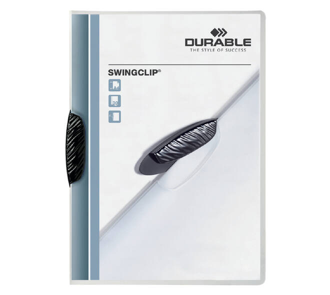 Klemmap Durable Swingclip 30 vellen zwart