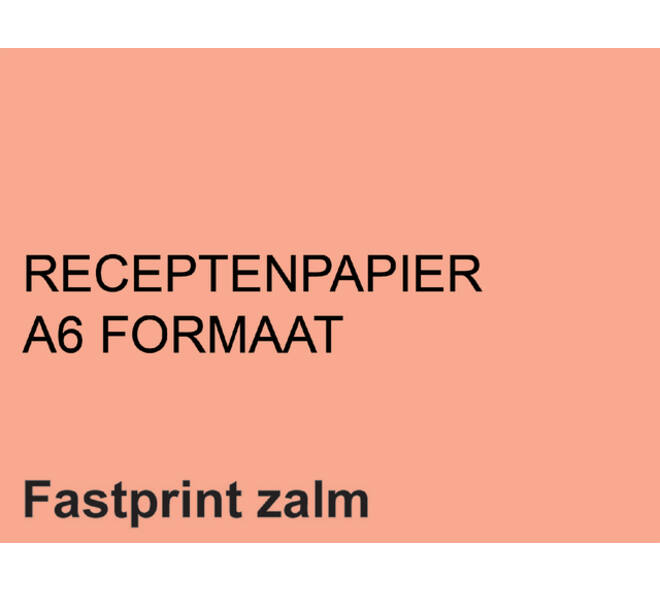 Receptpapier Fastprint A6 80gr zalm 2000 vel